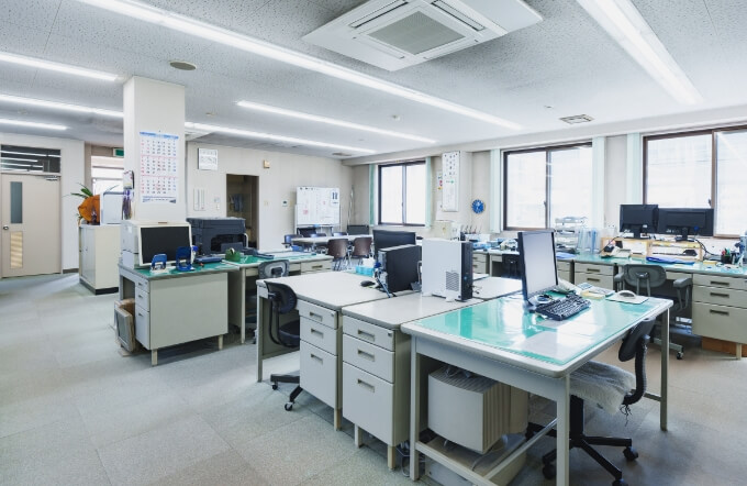 日東電気工事株式会社の事務所風景